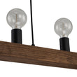 Load image into Gallery viewer, Farmhouze Light-Simple Wide Linear Wood Kitchen Island Pendant-Chandelier-5 Bulbs-