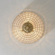 Load image into Gallery viewer, Farmhouze Light - Spanish Luxury Brass Crystal Dome Flush Mount Ceiling Light - Ceiling Light - 15 in -