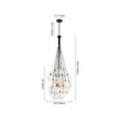 Load image into Gallery viewer, Farmhouze Light - Statement Cluster Bubble Hammered Glass Globe Chandelier - Chandelier - 5 Bulbs -
