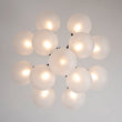 Load image into Gallery viewer, Farmhouze Light-Tiered Cluster Frosted Ribbed Glass Globe Chandelier-Chandelier-Black-