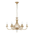 Load image into Gallery viewer, Farmhouze Light - Traditional Luxury Brass 6 - Light Candle Chandelier - Chandelier - Brass -