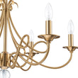 Load image into Gallery viewer, Farmhouze Light - Traditional Luxury Brass 6 - Light Candle Chandelier - Chandelier - Brass -