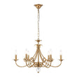 Load image into Gallery viewer, Farmhouze Light - Traditional Luxury Brass 6 - Light Candle Chandelier - Chandelier - Brass -