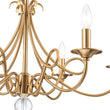 Load image into Gallery viewer, Farmhouze Light - Traditional Luxury Brass 6 - Light Candle Chandelier - Chandelier - Brass -