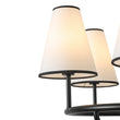 Load image into Gallery viewer, Farmhouze Light - Vintage 6 - Light White Fabric Shade Round Ring Chandelier - Chandelier - 25.6 in -