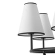 Load image into Gallery viewer, Farmhouze Light - Vintage 6 - Light White Fabric Shade Round Ring Chandelier - Chandelier - 25.6 in -