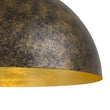 Load image into Gallery viewer, Farmhouze Light - Vintage Distressed Brown Oversized Metal Dome Pendant - Chandelier - 15in -
