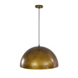 Load image into Gallery viewer, Farmhouze Light - Vintage Distressed Brown Oversized Metal Dome Pendant - Chandelier - 23in/Aged Gold -
