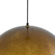 Load image into Gallery viewer, Farmhouze Light - Vintage Distressed Brown Oversized Metal Dome Pendant - Chandelier - 23in/Aged Gold -