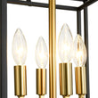 Load image into Gallery viewer, Farmhouze Light - Vintage Farmhouse 2 - Layer Metal Square Cage Chandelier - Chandelier - 4 Bulbs -