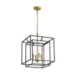 Load image into Gallery viewer, Farmhouze Light - Vintage Farmhouse 2 - Layer Metal Square Cage Chandelier - Chandelier - 4 Bulbs -