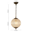 Load image into Gallery viewer, Farmhouze Light - Vintage Luxe Brass Crystal Orb Chandelier - Chandelier - 1 - Light -