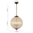 Load image into Gallery viewer, Farmhouze Light - Vintage Luxe Brass Crystal Orb Chandelier - Chandelier - 1 - Light -