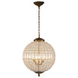Load image into Gallery viewer, Farmhouze Light - Vintage Luxe Brass Crystal Orb Chandelier - Chandelier - 1 - Light -