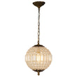Load image into Gallery viewer, Farmhouze Light - Vintage Luxe Brass Crystal Orb Chandelier - Chandelier - 1 - Light -