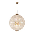 Load image into Gallery viewer, Farmhouze Light - Vintage Luxe Brass Crystal Orb Chandelier - Chandelier - 1 - Light -