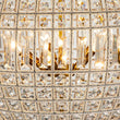 Load image into Gallery viewer, Farmhouze Light - Vintage Luxe Brass Crystal Orb Chandelier - Chandelier - 1 - Light -