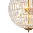 Load image into Gallery viewer, Farmhouze Light - Vintage Luxe Brass Crystal Orb Chandelier - Chandelier - 1 - Light -