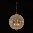 Load image into Gallery viewer, Farmhouze Light - Vintage Luxe Brass Crystal Orb Chandelier - Chandelier - 1 - Light -
