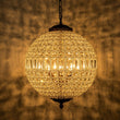 Load image into Gallery viewer, Farmhouze Light - Vintage Luxe Brass Crystal Orb Chandelier - Chandelier - 1 - Light -
