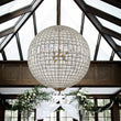 Load image into Gallery viewer, Farmhouze Light - Vintage Luxe Brass Crystal Orb Chandelier - Chandelier - 8 - Light (Customized & Non - returnable) -