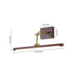 Load image into Gallery viewer, Farmhouze Light - Walnut Grain Dimmable LED Linear Adjustable Vanity Wall Sconce - Wall Sconce - Walnut - 2 Pack -