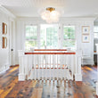 Load image into Gallery viewer, Farmhouze Light - White Glass Globe Cluster Bubble Semi - Flush Mount - Ceiling Light - Brass -