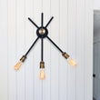 Load image into Gallery viewer, Farmhouse 3-Light Black Wall Sconce