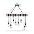 Load image into Gallery viewer, Farmhouse 8 Light Kitchen Island Linear Pendant