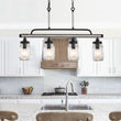 Load image into Gallery viewer, Farmhouse Glass Mason Jar Linear Pendant Light