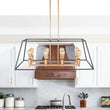 Load image into Gallery viewer, Farmhouse Rectangle Kitchen Island Chandelier