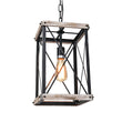 Load image into Gallery viewer, Farmhouse Rustic Square Wooden Pendant Light