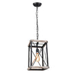 Load image into Gallery viewer, Farmhouse Rustic Square Wooden Pendant Light