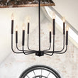 Load image into Gallery viewer, Industrial 8-Light Simple Metal Chandelier