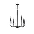 Load image into Gallery viewer, Industrial 8-Light Simple Metal Chandelier