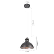 Load image into Gallery viewer, Industrial Retro Pot Lid Dome Pendant Light