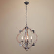 Load image into Gallery viewer, Rustic Geometric Lantern Pendant Light
