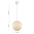 Load image into Gallery viewer, White Fabric Lantern Pendant Light