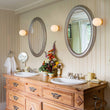 Load image into Gallery viewer, Farmhouze Light-1-Light Aged Brass Simple Oval Globe Wall Light-Wall Sconce-Aged Brass-
