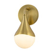 Load image into Gallery viewer, Farmhouze Light-1-Light Antique Brass Opal Glass Globe Wall Sconce-Wall Sconce-1-Light-Brass
