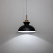 Load image into Gallery viewer, Farmhouze Light-1-Light Nordic Kitchen Metal Dome Pendant Light-Pendant-Black-1-Light