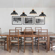 Load image into Gallery viewer, Farmhouze Light-1-Light Nordic Kitchen Metal Dome Pendant Light-Pendant-Black-1-Light