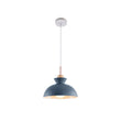 Load image into Gallery viewer, Farmhouze Light-1-Light Nordic Kitchen Metal Dome Pendant Light-Pendant-Blue-1-Light