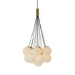 Load image into Gallery viewer, Farmhouze Light-13-Light Cluster Bubble Frosted Glass Globe Chandelier-Chandelier-Brass-