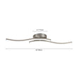 Load image into Gallery viewer, Farmhouze Light-2-Light Curved Linear Dimmable LED Ceiling Wall Light-Wall Sconce-Black-