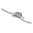 Load image into Gallery viewer, Farmhouze Light-2-Light Curved Linear Dimmable LED Ceiling Wall Light-Wall Sconce-Nickel-