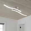 Load image into Gallery viewer, Farmhouze Light-2-Light Curved Linear Dimmable LED Ceiling Wall Light-Wall Sconce-Nickel-