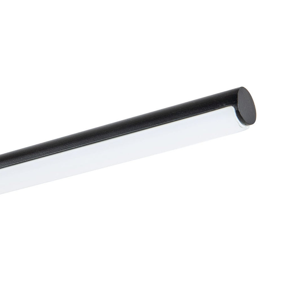 Farmhouze Light-2-Light Minimalist Tube LED Vanity Light-Wall Sconce-30 in-Black