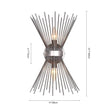 Load image into Gallery viewer, Farmhouze Light-2-Light Sputnik Sunburst Wall Sconce Brass Nickel-Wall Sconce-Brass-