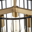 Load image into Gallery viewer, Farmhouze Light-3-Light Industrial Iron Cage Semi Flush Mount-Ceiling Light--